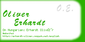 oliver erhardt business card